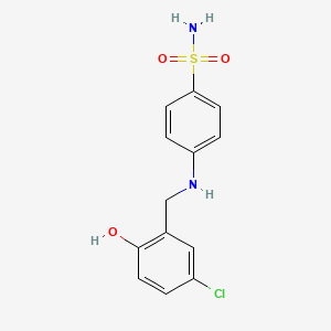 molecular formula C13H13ClN2O3S B3039020 4-[(5-Chloro-2-hydroxybenzyl)amino]benzenesulfonamide CAS No. 950642-45-2