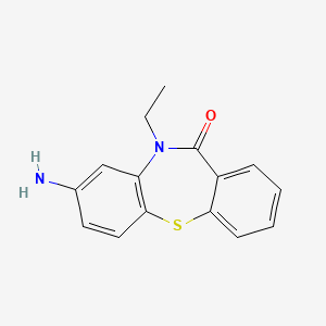 molecular formula C15H14N2OS B3039022 8-Amino-10-ethyldibenzo[b,f][1,4]thiazepin-11(10H)-one CAS No. 950858-27-2