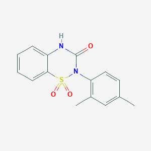 molecular formula C15H14N2O3S B3039024 2-(2,4-dimethylphenyl)-2H-1,2,4-benzothiadiazin-3-ol 1,1-dioxide CAS No. 951542-24-8