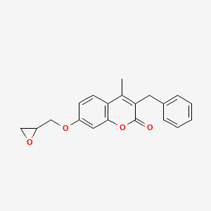 molecular formula C20H18O4 B3039025 3-benzyl-4-methyl-7-(oxiran-2-ylmethoxy)-2H-chromen-2-one CAS No. 951626-37-2