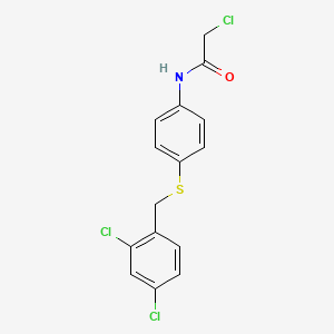 2-Chloro-N-{4-[(2,4-dichlorobenzyl)sulfanyl]-phenyl}acetamide