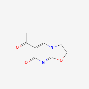 molecular formula C8H8N2O3 B3039030 6-Acetyl-2,3-dihydro-[1,3]oxazolo[3,2-a]pyrimidin-7-one CAS No. 95337-47-6