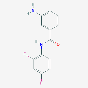 molecular formula C13H10F2N2O B3039035 3-amino-N-(2,4-difluorophenyl)benzamide CAS No. 953897-83-1