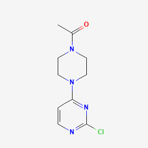 molecular formula C10H13ClN4O B3039040 1-[4-(2-Chloropyrimidin-4-yl)piperazin-1-yl]ethanone CAS No. 954226-92-7
