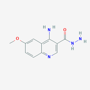 4-Amino-6-methoxyquinoline-3-carbohydrazide