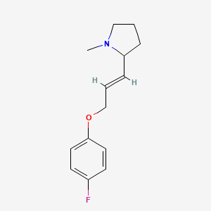 2-[(1E)-3-(4-fluorophenoxy)prop-1-en-1-yl]-1-methylpyrrolidine