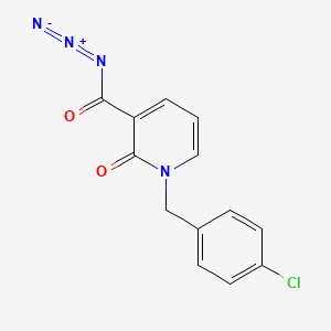 1-[(4-Chlorophenyl)methyl]-2-oxo-1,2-dihydropyridine-3-carbonyl azide