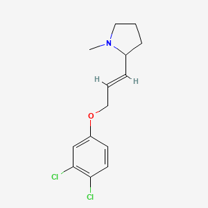 2-[(1E)-3-(3,4-dichlorophenoxy)prop-1-en-1-yl]-1-methylpyrrolidine
