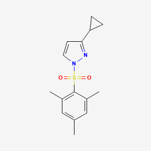 molecular formula C15H18N2O2S B3039061 3-cyclopropyl-1-(mesitylsulfonyl)-1H-pyrazole CAS No. 956393-76-3