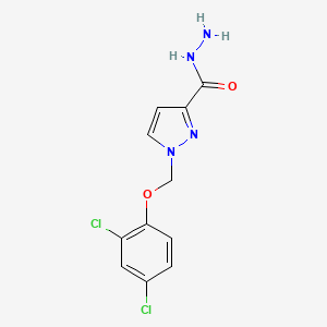 1-[(2,4-dichlorophenoxy)methyl]-1H-pyrazole-3-carbohydrazide