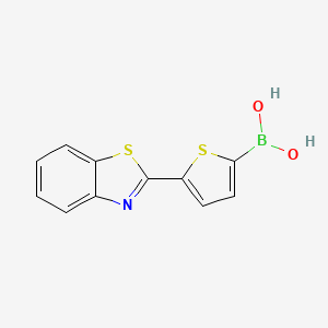 molecular formula C11H8BNO2S2 B3039070 5-(苯并[D]噻唑-2-基)噻吩-2-硼酸 CAS No. 956501-19-2