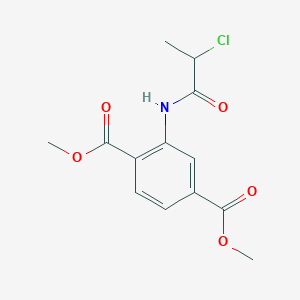 molecular formula C13H14ClNO5 B3039073 Dimethyl 2-[(2-chloropropanoyl)amino]terephthalate CAS No. 956576-40-2