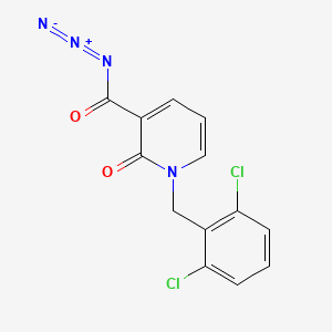 3-(azidocarbonyl)-1-(2,6-dichlorobenzyl)-2(1H)-pyridinone