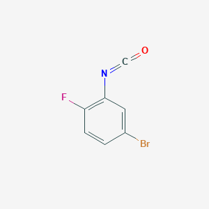 molecular formula C7H3BrFNO B3039080 4-Bromo-1-fluoro-2-isocyanatobenzene CAS No. 956784-89-7