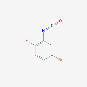 molecular formula C7H3BrFNO B3039080 4-溴-1-氟-2-异氰酸苯酯 CAS No. 956784-89-7