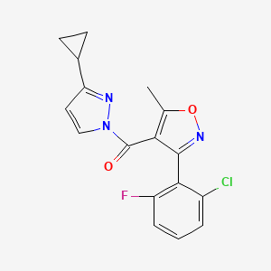 [3-(2-chloro-6-fluorophenyl)-5-methyl-4-isoxazolyl](3-cyclopropyl-1H-pyrazol-1-yl)methanone