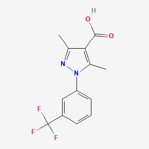 3,5-dimethyl-1-[3-(trifluoromethyl)phenyl]-1H-pyrazole-4-carboxylic acid