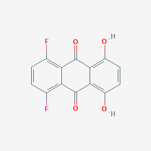 molecular formula C14H6F2O4 B030391 1,4-二氟-5,8-二羟基蒽醌 CAS No. 131401-54-2