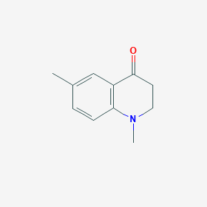 molecular formula C11H13NO B3039101 1,6-Dimethyl-2,3-dihydroquinolin-4(1H)-one CAS No. 959699-02-6