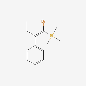 molecular formula C13H19BrSi B3039102 (E)-(1-Bromo-2-phenylbut-1-en-1-yl)trimethylsilane CAS No. 96212-84-9