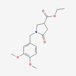 1-(3,4-Dimethoxy-benzyl)-5-oxo-pyrrolidine-3-carboxylic acid ethyl ester