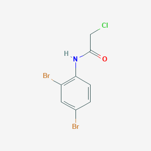 molecular formula C8H6Br2ClNO B3039105 2-chloro-N-(2,4-dibromophenyl)acetamide CAS No. 96686-52-1