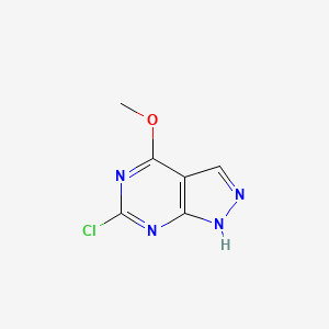 molecular formula C6H5ClN4O B3039116 6-氯-4-甲氧基-1H-吡唑并[3,4-d]嘧啶 CAS No. 98138-75-1