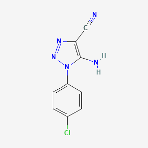 5-amino-1-(4-chlorophenyl)-1H-1,2,3-triazole-4-carbonitrile