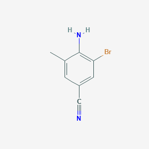 molecular formula C8H7BrN2 B3039135 2-Bromo-4-cyano-6-methylaniline CAS No. 99799-46-9