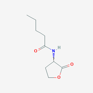 molecular formula C9H15NO3 B3039152 N-Pentanoyl-L-homoserine lactone CAS No. 148497-11-4