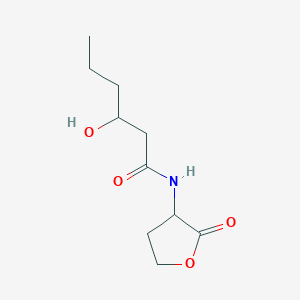 molecular formula C10H17NO4 B3039154 3-羟基-N-(2-氧代氧杂环丁-3-基)己酰胺 CAS No. 161234-45-3