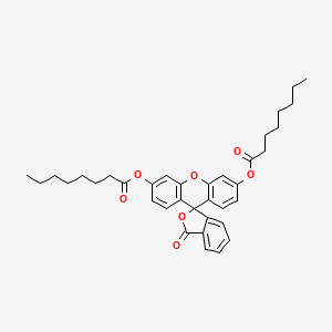 molecular formula C36H40O7 B3039156 Fluorescein dioctanoate CAS No. 19722-86-2