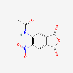 molecular formula C10H6N2O6 B3039161 5-(乙酰氨基)-6-硝基-1,3-二氢异苯并呋喃-1,3-二酮 CAS No. 209324-72-1