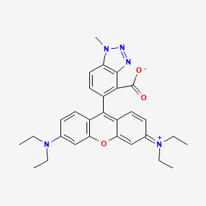 molecular formula C29H31N5O3 B3039163 Diaminorhodamine-M triazole CAS No. 261351-47-7