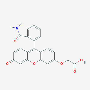 molecular formula C24H19NO6 B3039172 [9-(2-Dimethylcarbamoylphenyl)-6-oxo-6H-xanthen-3-yloxy]acetic acid CAS No. 442151-50-0