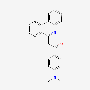molecular formula C23H20N2O B3039183 6-[4-(Dimethylamino)phenacyl]phenanthridine CAS No. 938155-11-4