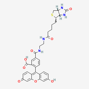 molecular formula C33H32N4O8S B3039187 Biotin-(5-fluorescein)-conjugate CAS No. 957494-27-8