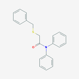 molecular formula C21H19NOS B303919 2-(benzylsulfanyl)-N,N-diphenylacetamide 