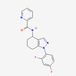 N-[1-(2,4-difluorophenyl)-4,5,6,7-tetrahydro-1H-indazol-4-yl]pyridine-2-carboxamide