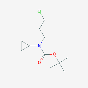 molecular formula C11H20ClNO2 B3039204 tert-Butyl 3-Chloropropyl(cyclopropyl)carbamate CAS No. 1000018-27-8
