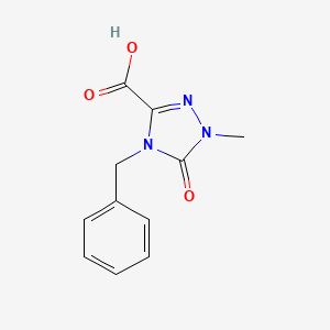 molecular formula C11H11N3O3 B3039209 4-Benzyl-1-methyl-5-oxo-1,2,4-triazole-3-carboxylic acid CAS No. 1000018-67-6