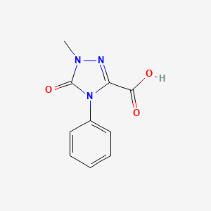 molecular formula C10H9N3O3 B3039210 1-Methyl-5-oxo-4-phenyl-1,2,4-triazole-3-carboxylic acid CAS No. 1000018-68-7
