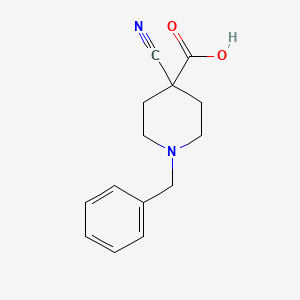 molecular formula C14H16N2O2 B3039211 1-Benzyl-4-cyanopiperidine-4-carboxylic acid CAS No. 1000018-69-8