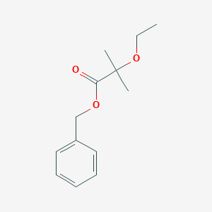 molecular formula C13H18O3 B3039212 苯甲酸苄酯 2-乙氧基-2-甲基丙酸酯 CAS No. 1000296-72-9