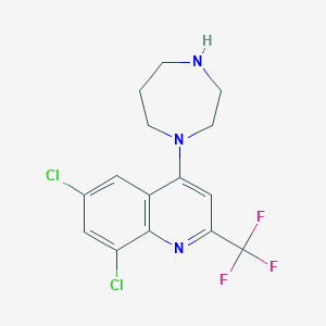1-[6,8-Dichloro-2-(trifluoromethyl)quinol-4-yl]homopiperazine