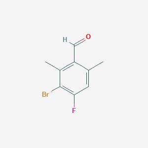 molecular formula C9H8BrFO B3039219 3-Bromo-2,6-dimethyl-4-fluorobenzaldehyde CAS No. 1000340-00-0
