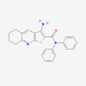molecular formula C24H21N3OS B303923 3-amino-N,N-diphenyl-5,6,7,8-tetrahydrothieno[2,3-b]quinoline-2-carboxamide 