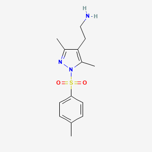 2-[3,5-Dimethyl-1-(4-methylphenyl)sulfonylpyrazol-4-yl]ethanamine
