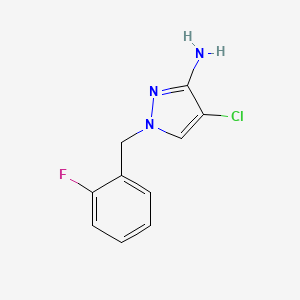 4-chloro-1-(2-fluorobenzyl)-1H-pyrazol-3-amine