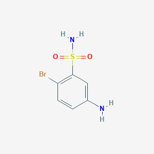 molecular formula C6H7BrN2O2S B3039256 5-Amino-2-bromobenzenesulfonamide CAS No. 100367-51-9
